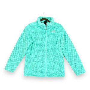 The North Face‎ Laurel Plush Fleece Lined Jacket Girls XL (18) Green Full Zip